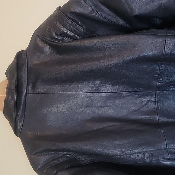 Roaman's Elegant Black Vintage Leather Jacket - Picture 7 of 8